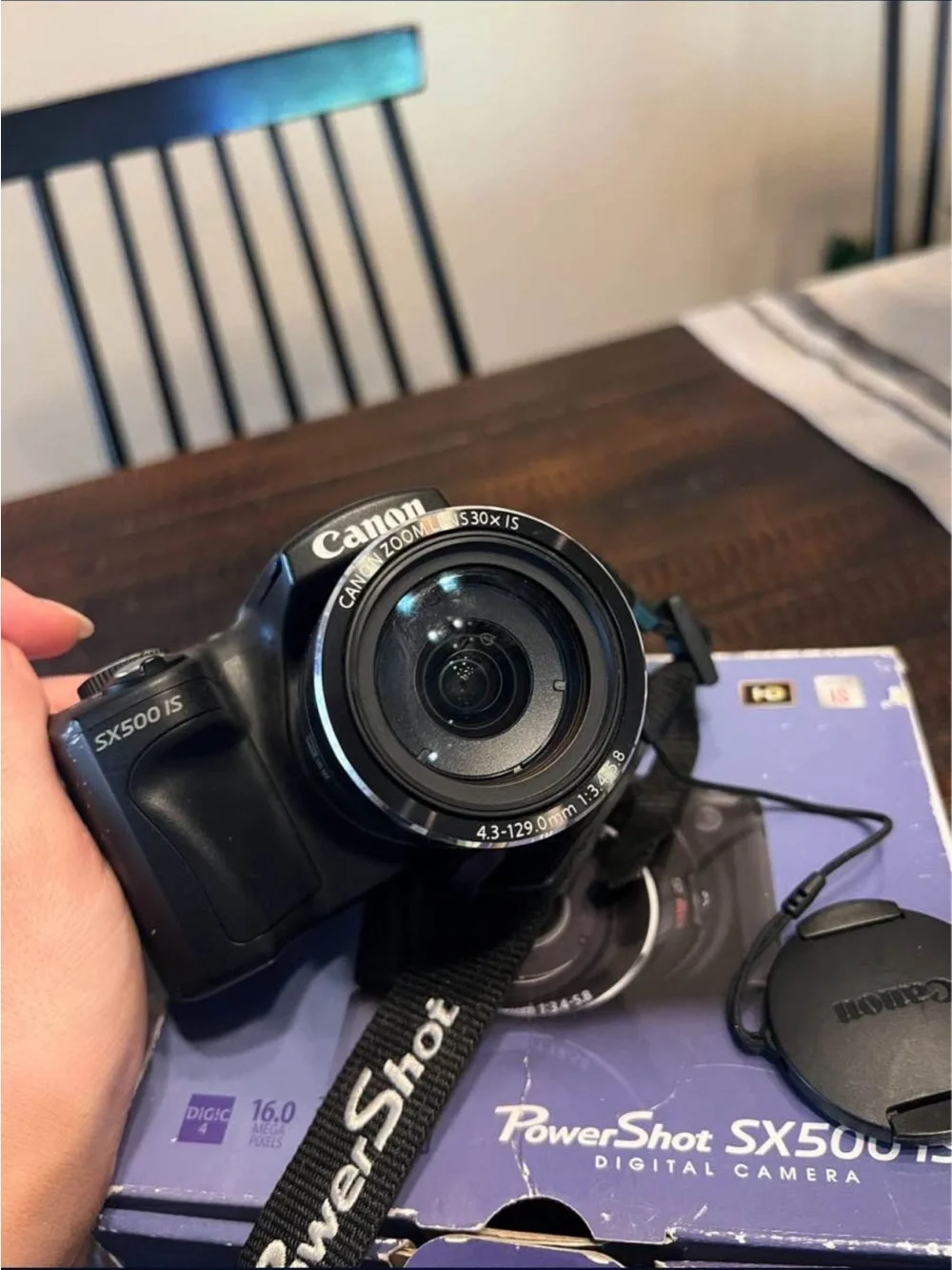 Canon PowerShot SX500 IS Compact Digital Camera - Black
